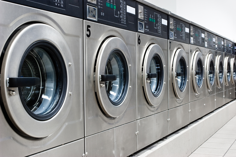 Different sizes of washing machines